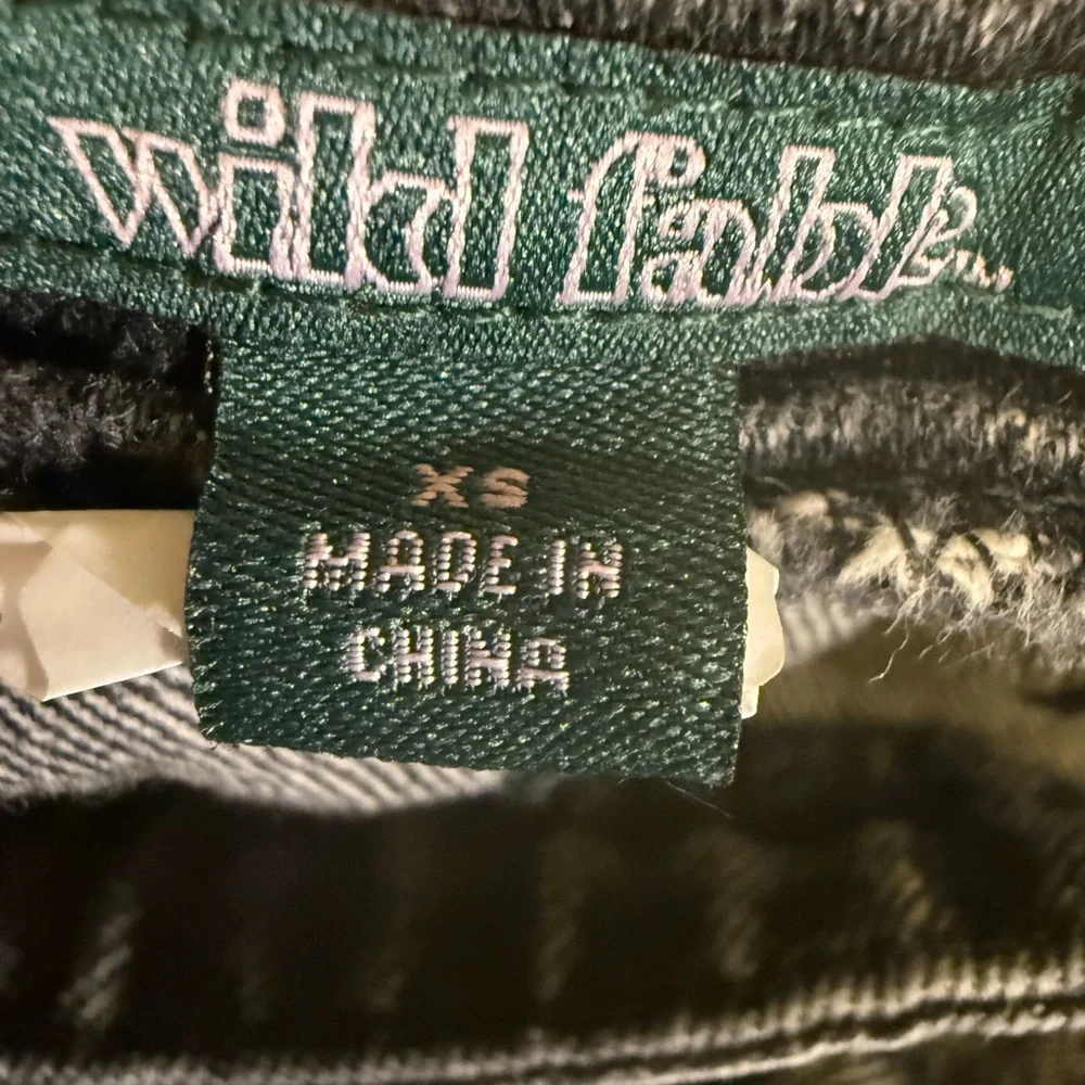 Wild Fable Black Denim Kids Overall Dress